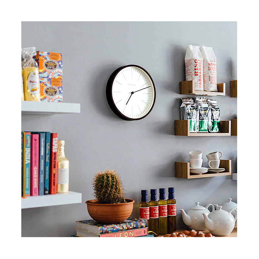 Newgate Mr Clarke Marker Wall Clock in Dark Wood - Image 5