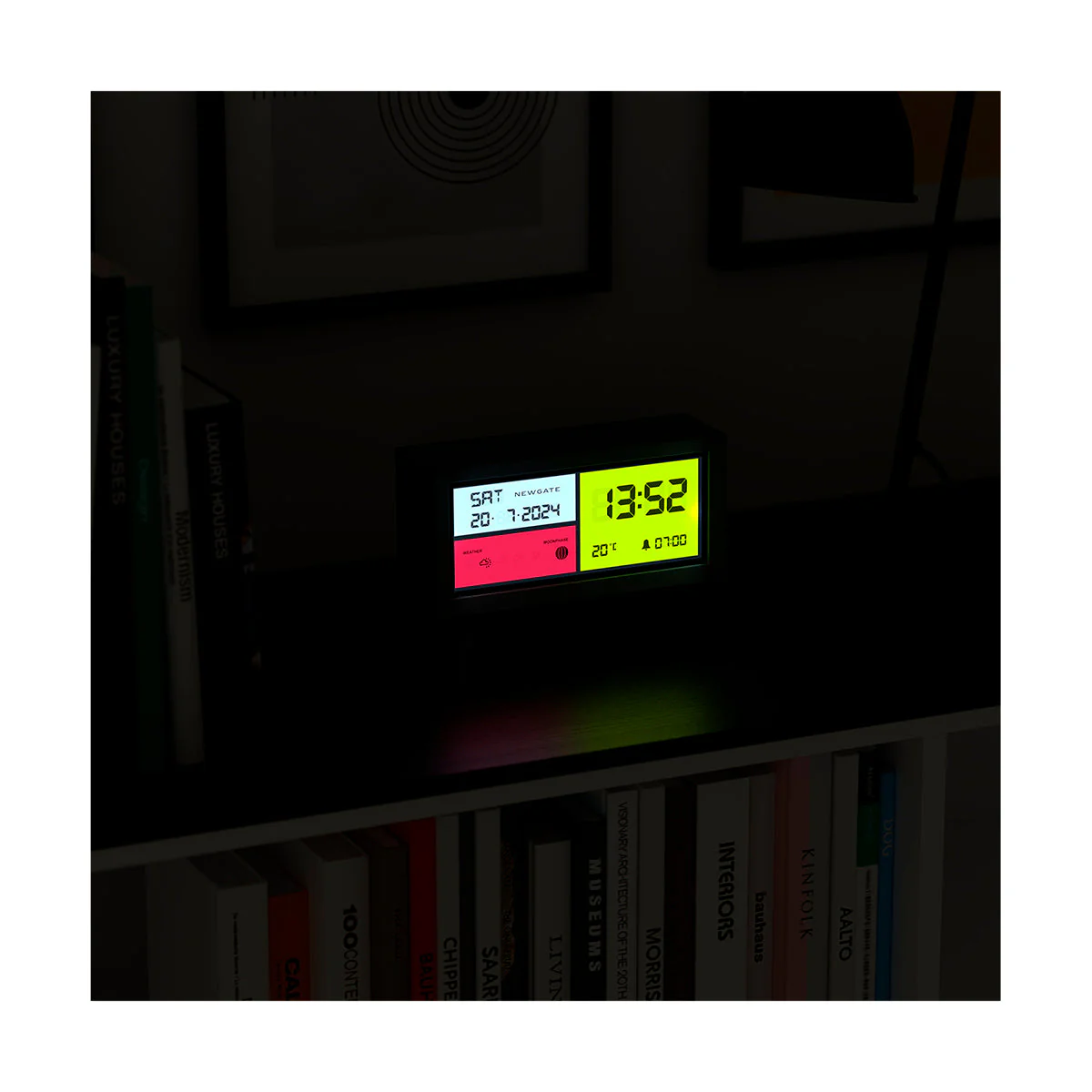 Newgate Spectronoma LCD Clock in Black - Image 4