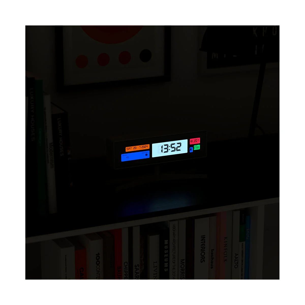 Newgate Supergenius LCD Clock in White - Image 4