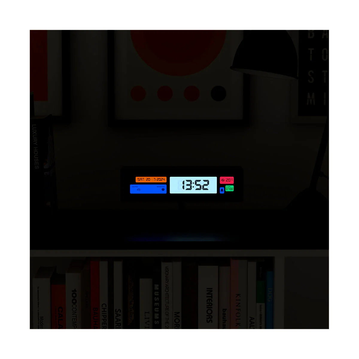 Newgate Supergenius LCD Clock in Black - Image 10