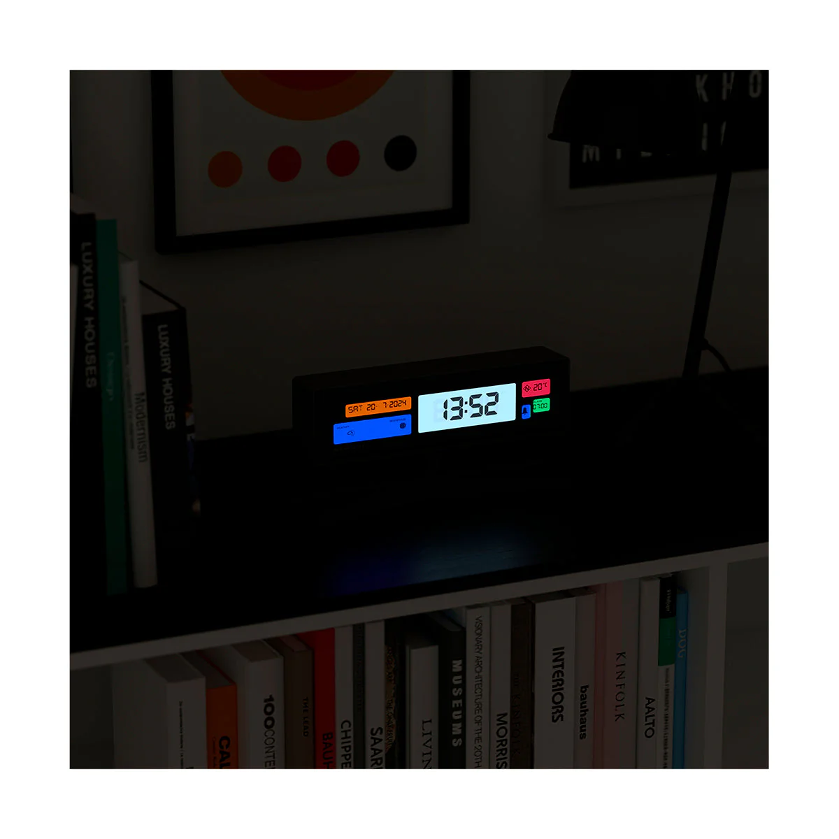 Newgate Supergenius LCD Clock in Black - Image 3